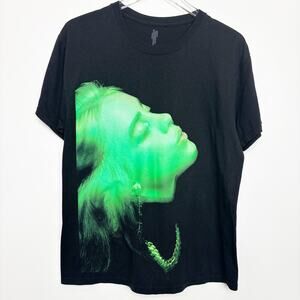 Billie Eilish Stay Home World Tour Black T Shirt Unisex Adult Size M